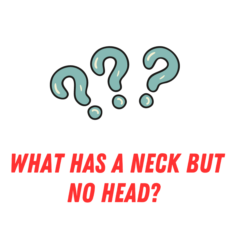 What has a Neck but No Head Riddle Answer