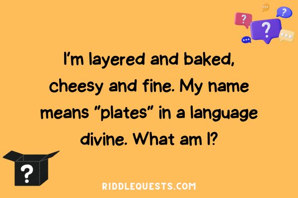 Riddle about Food