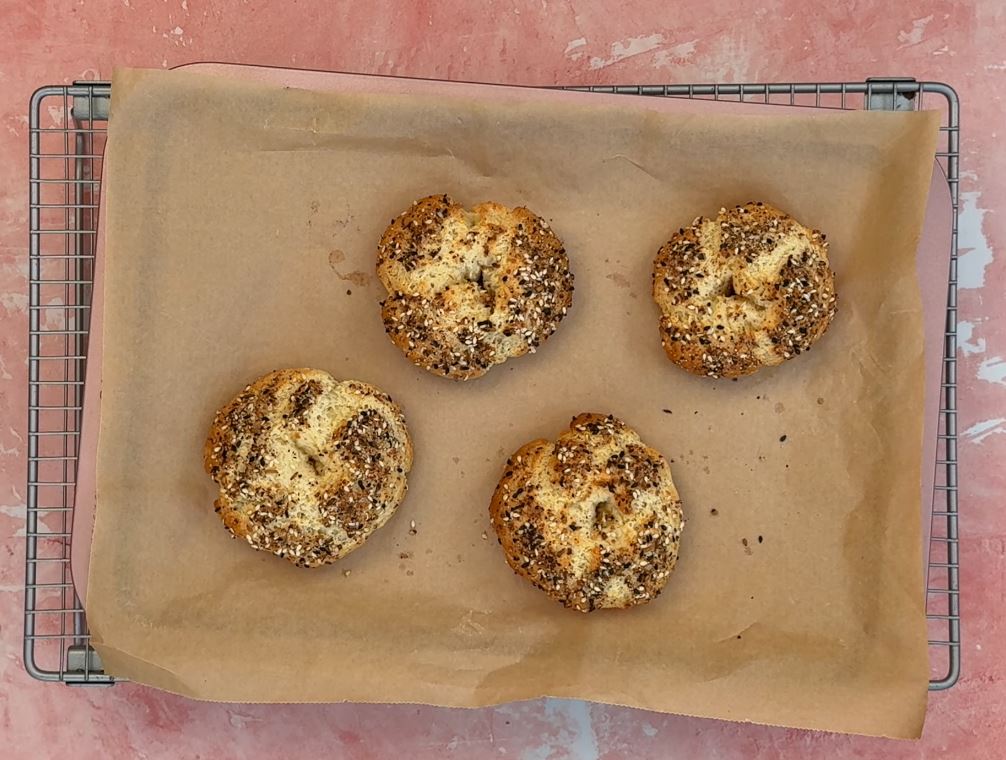 Easy 2 Ingredient Bagels Recipe {Gluten Free Protein Bagels}