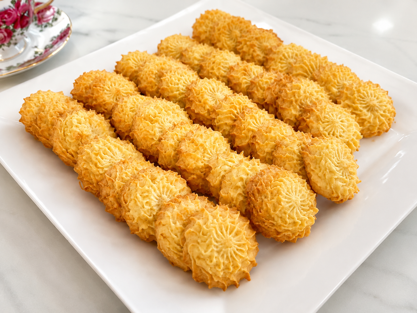 🍪 Easy 4-Ingredient Butter Cookies Recipe (Melt-in-Your-Mouth!)