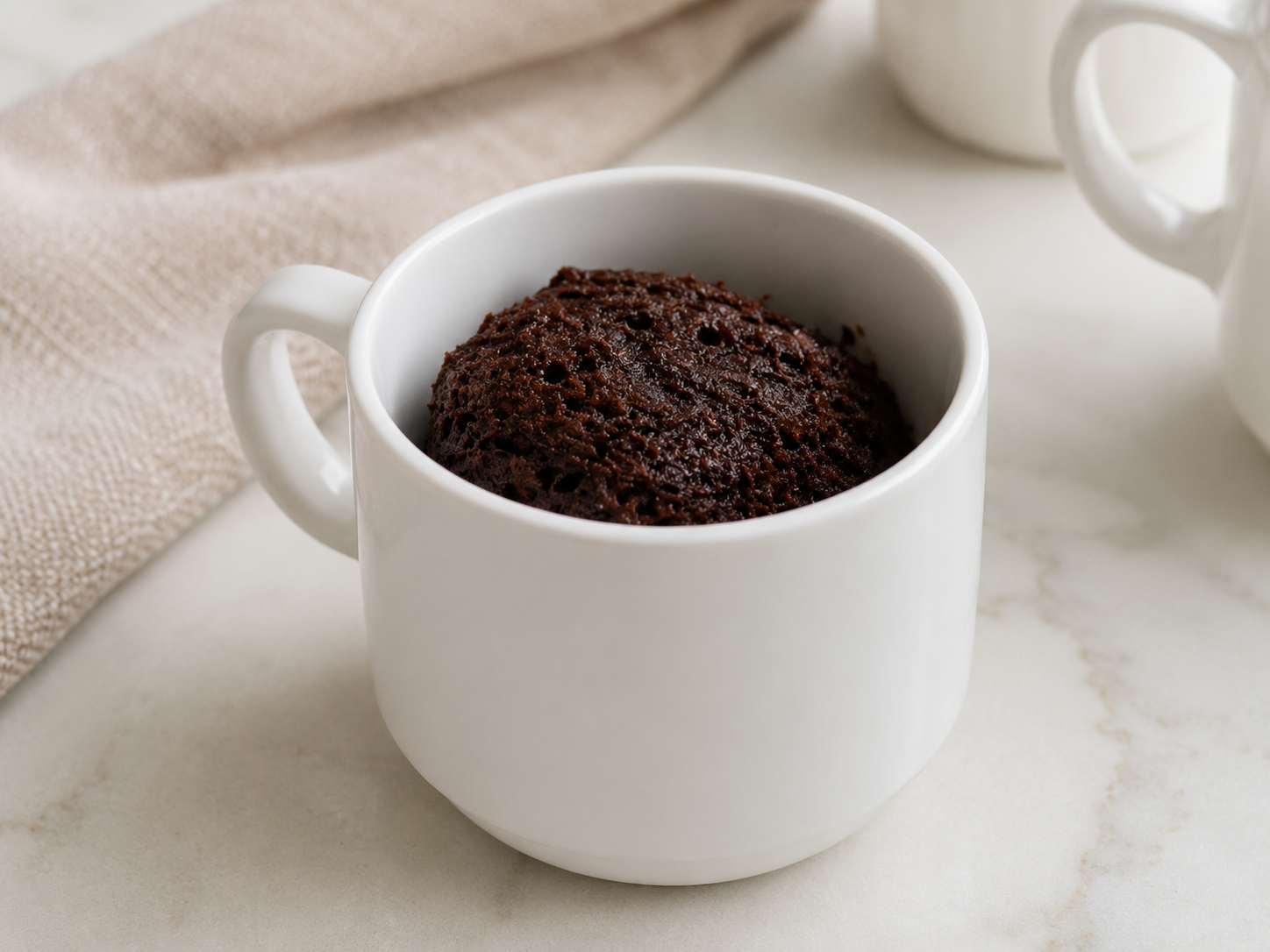 Easy Chocolate Mug Cake – Only 3 Ingredients & Microwave Ready in 60 Seconds
